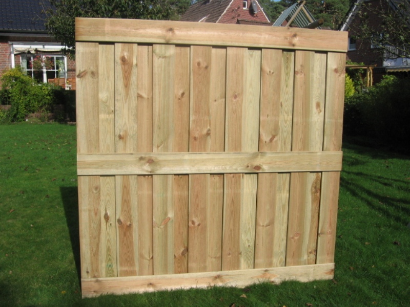 Bausatz Dichtzaun Sichtschutzzaun Gartenzaun Kiefer/ Fichte Gartenzaun